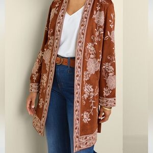 Soft Surroundings NWT Marienne faux suede jacket